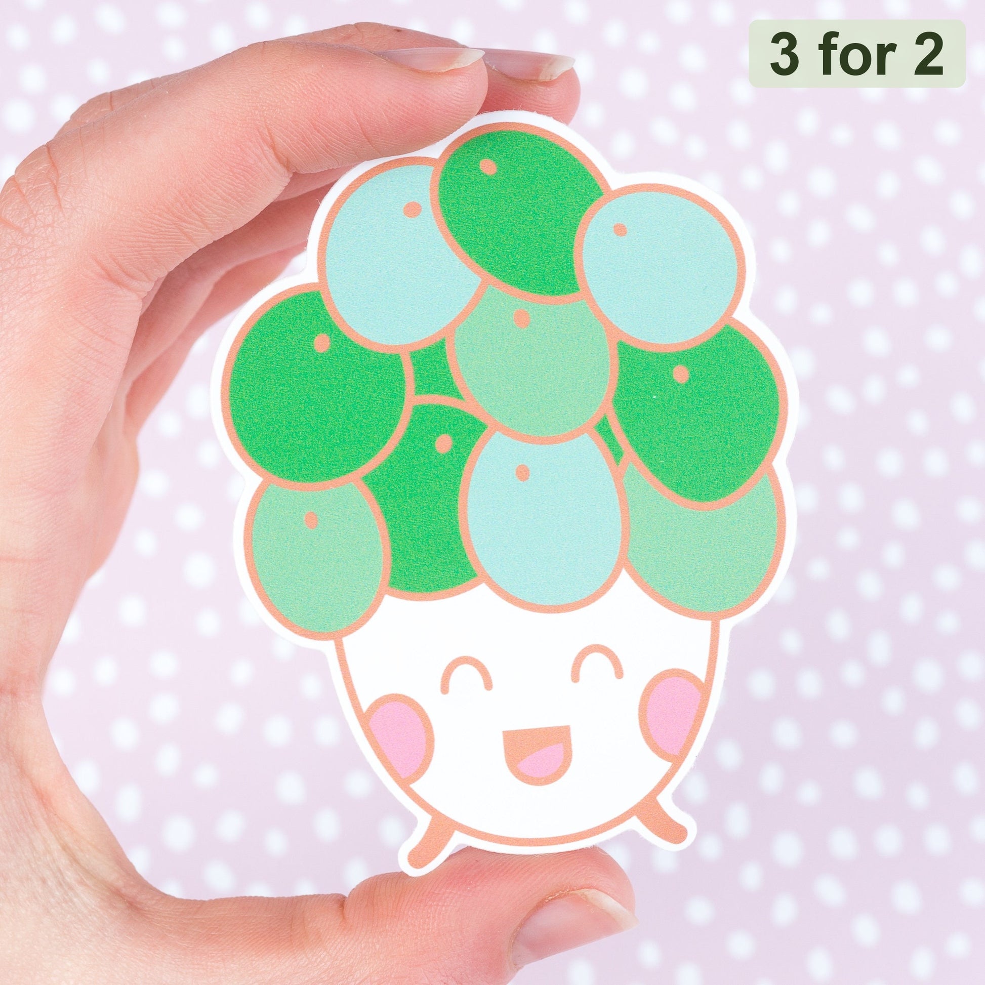 Pilea Sticker, kawaii sticker