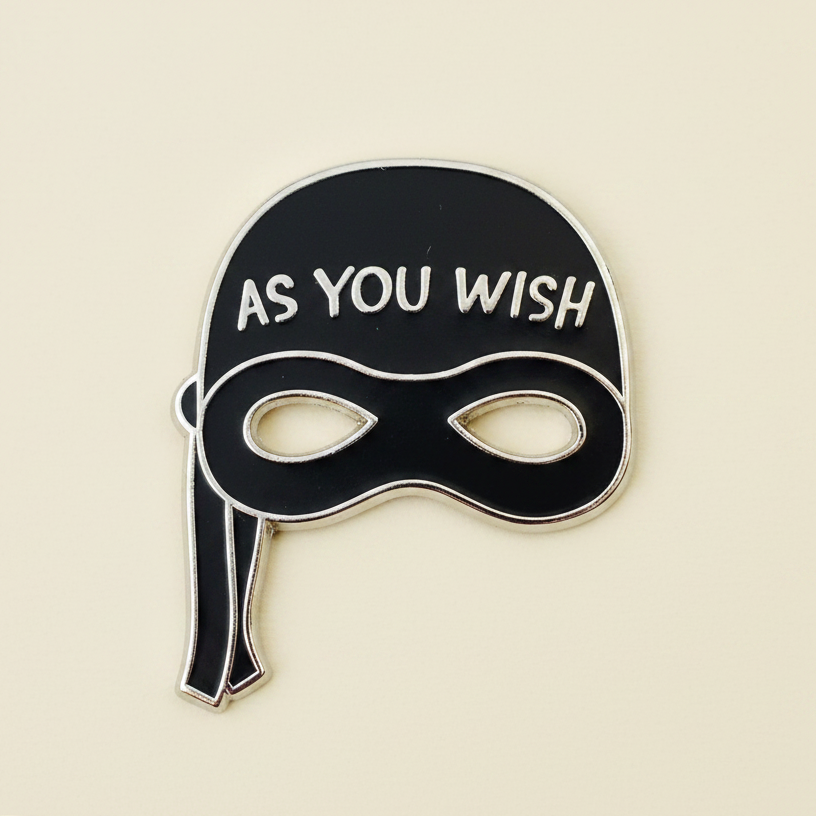 As you Wish: Pirate Mask, literary enamel pin
