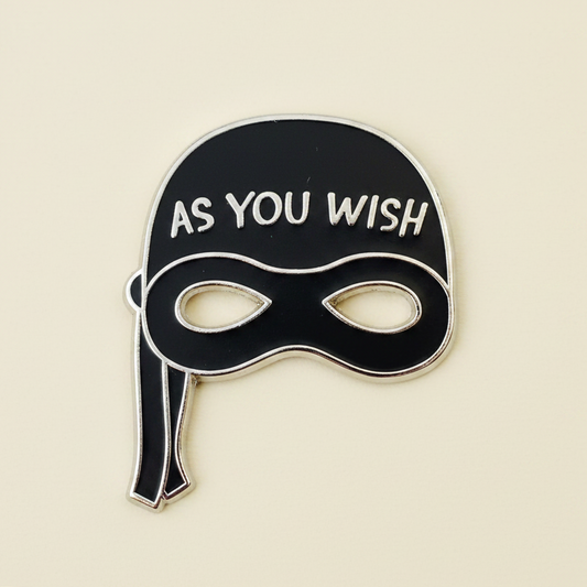 As you Wish: Pirate Mask, literary enamel pin