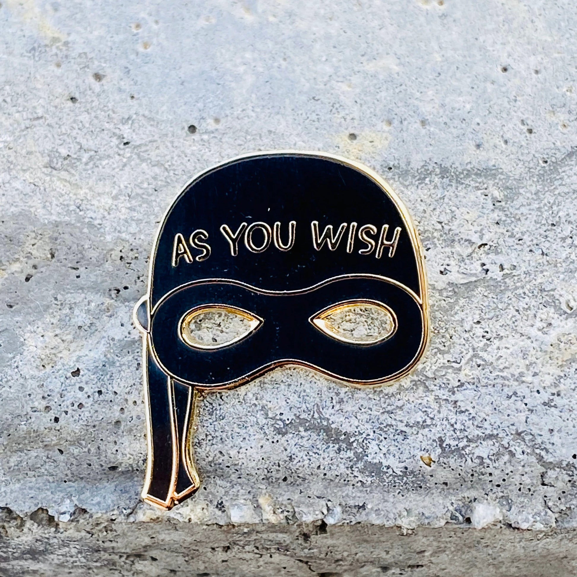 As you Wish: Pirate Mask, literary enamel pin