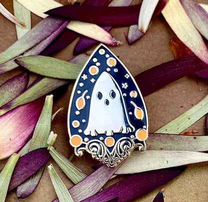 Planchette, witchy enamel pin