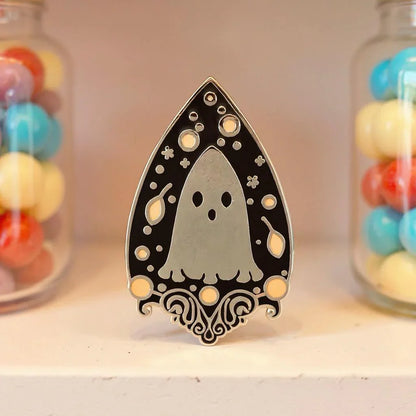Planchette, witchy enamel pin