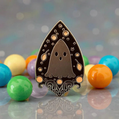 Planchette, witchy enamel pin