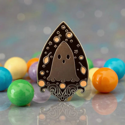 Planchette, witchy enamel pin