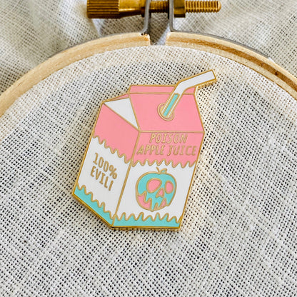 Poison apple juice needle minder, gold finish