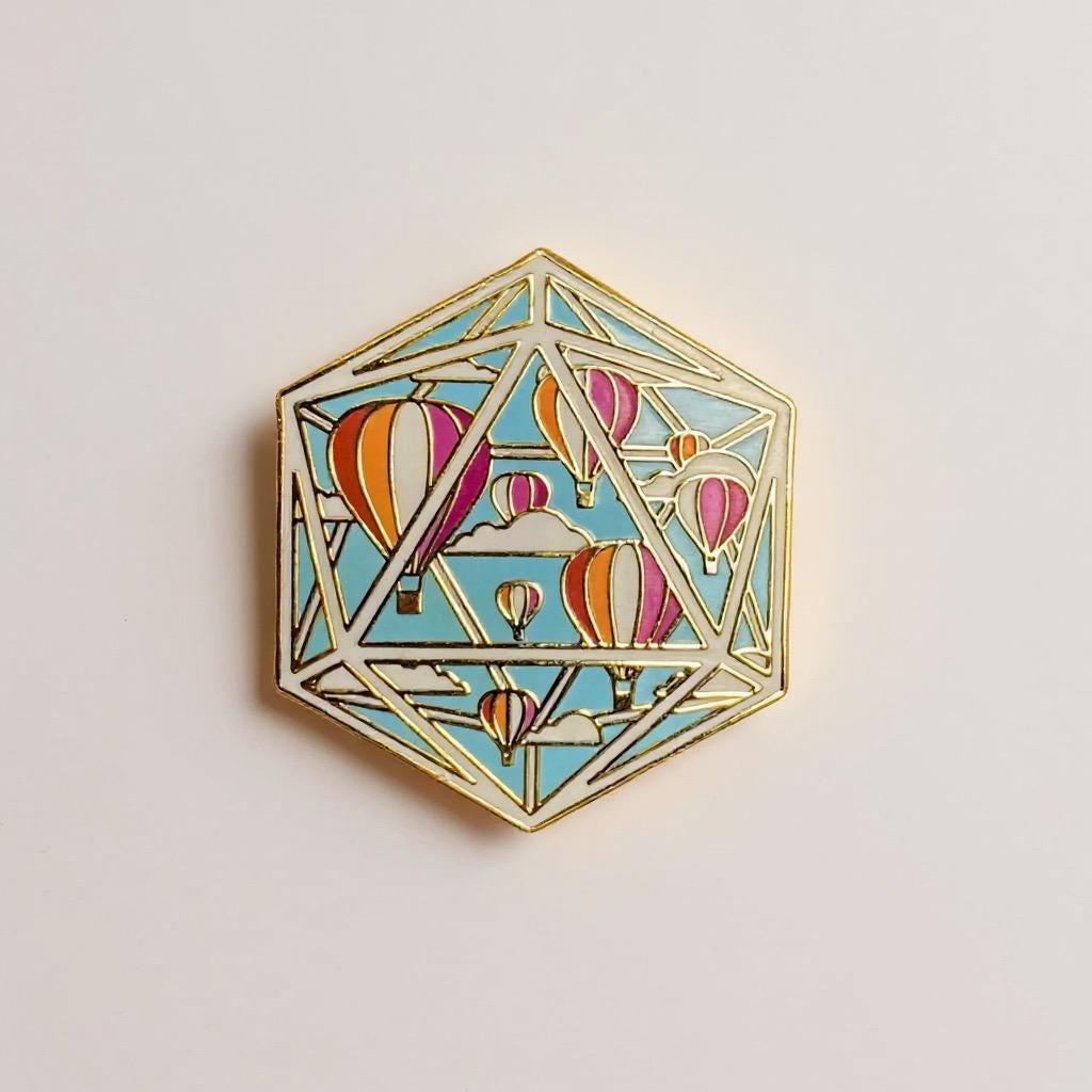 Pride Portal, D&D enamel pin