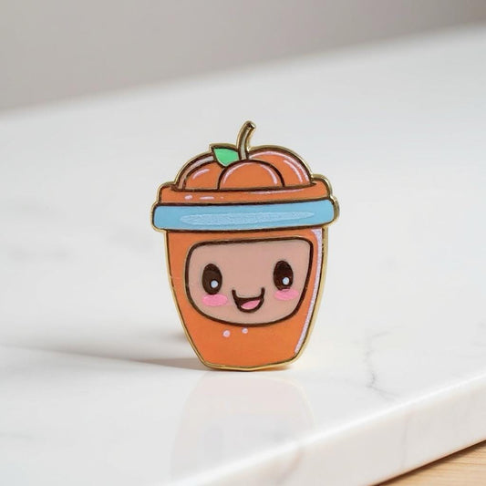 Pumpkin Spice, witchy enamel pin