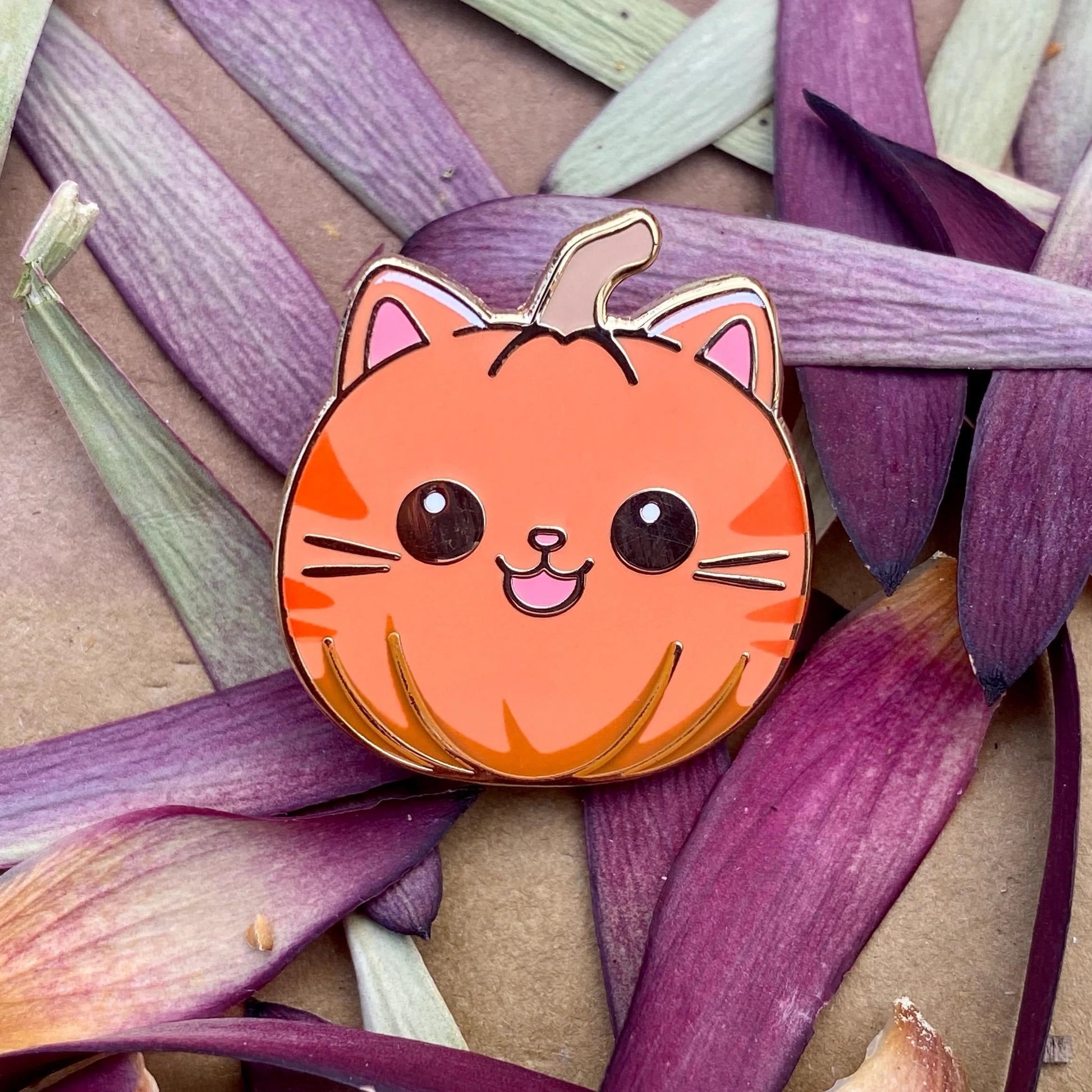 Pus-kin, witchy enamel pin