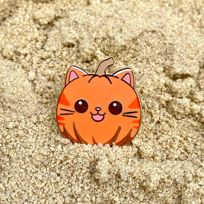Pus-kin, witchy enamel pin