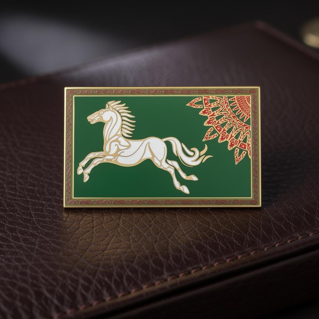 Rohan Flag, LOTR enamel pin