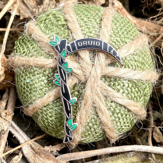 Druid Scythe, D&D enamel pin