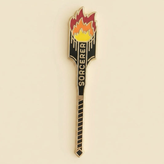 Sorcerer Staff, D&D enamel pin