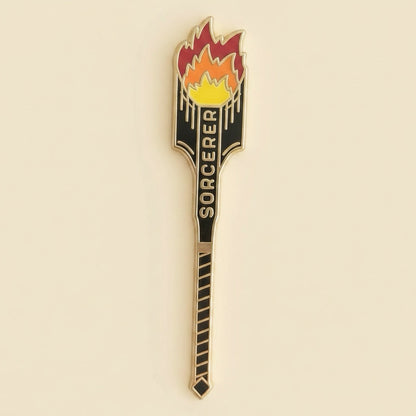 Sorcerer Staff, D&D enamel pin
