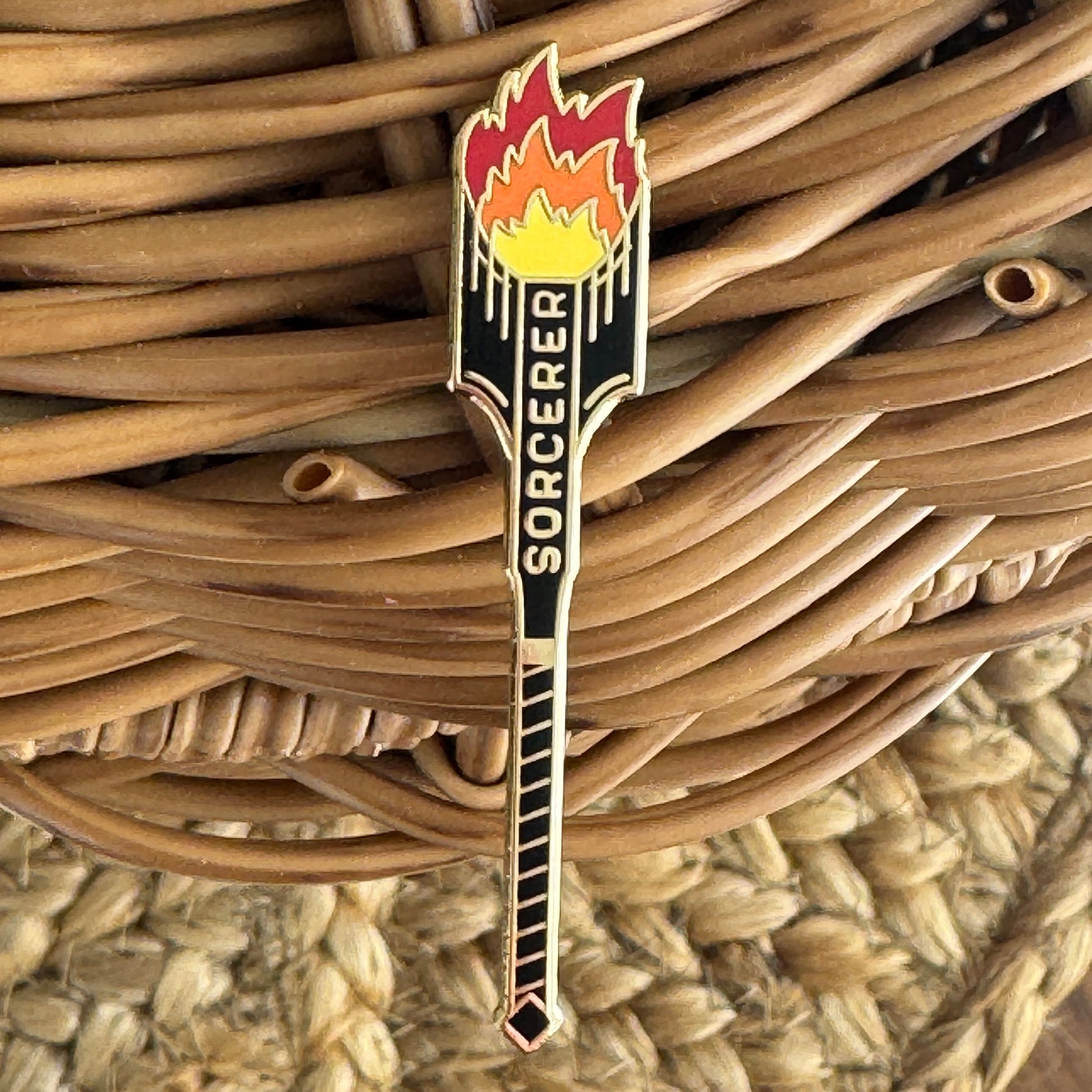 Sorcerer Staff, D&D enamel pin