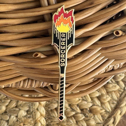 Sorcerer Staff, D&D enamel pin
