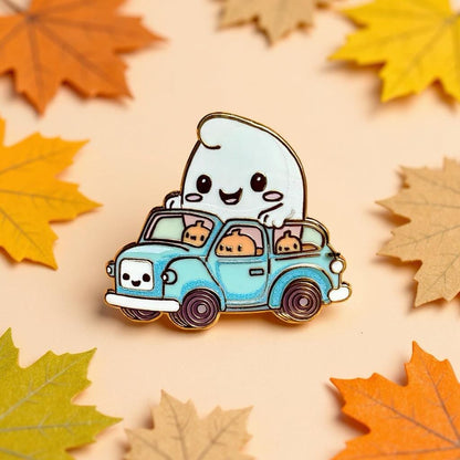 Specter Speedster, witchy enamel pin