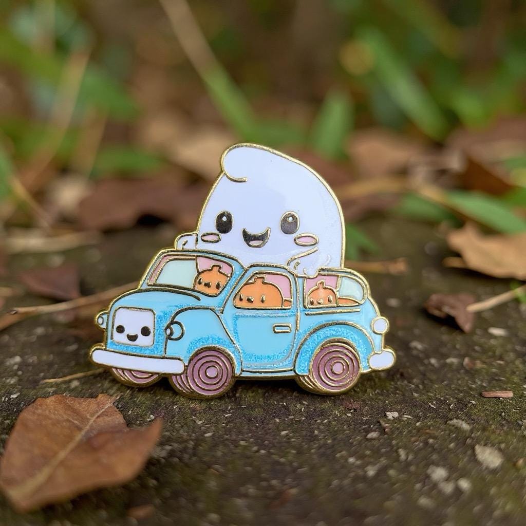 Specter Speedster, witchy enamel pin