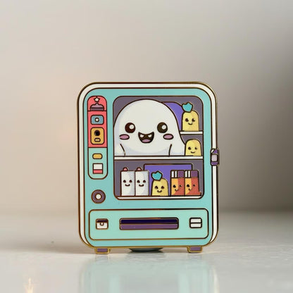 Spectral Snackstop, witchy enamel pin