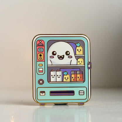Spectral Snackstop, witchy enamel pin