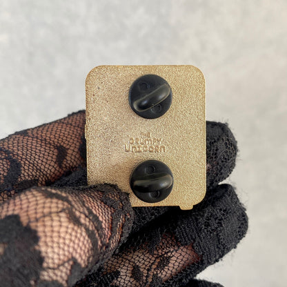 Spectral Snackstop, witchy enamel pin