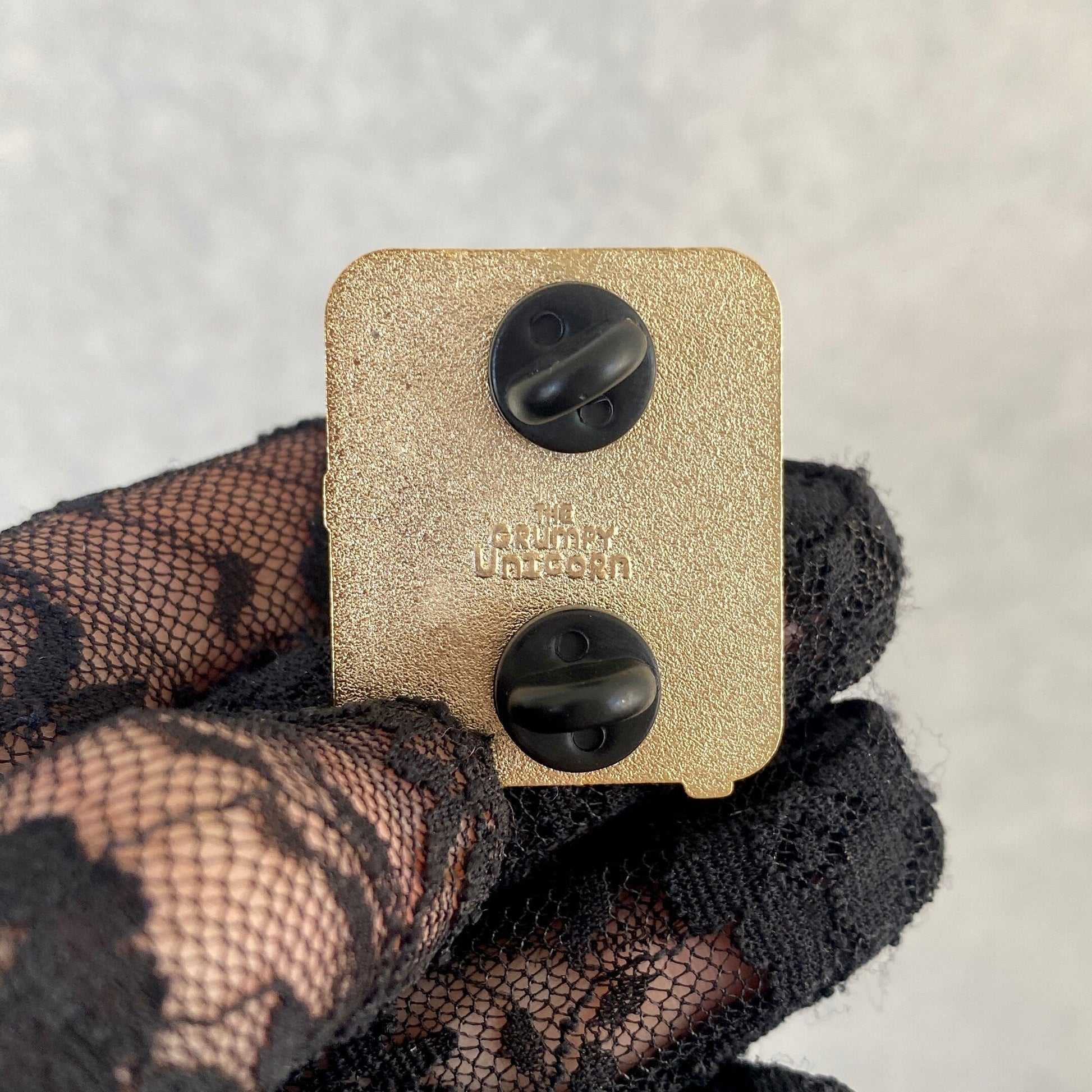 Spectral Snackstop, witchy enamel pin