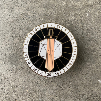 Spinning Sword, D&D enamel pin