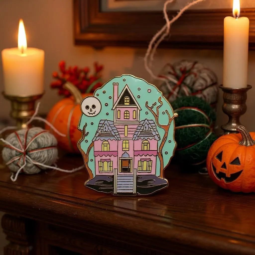 Spooky Hollow, witchy enamel pin