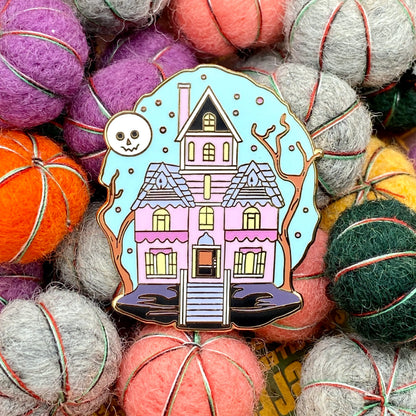 Spooky Hollow, witchy enamel pin