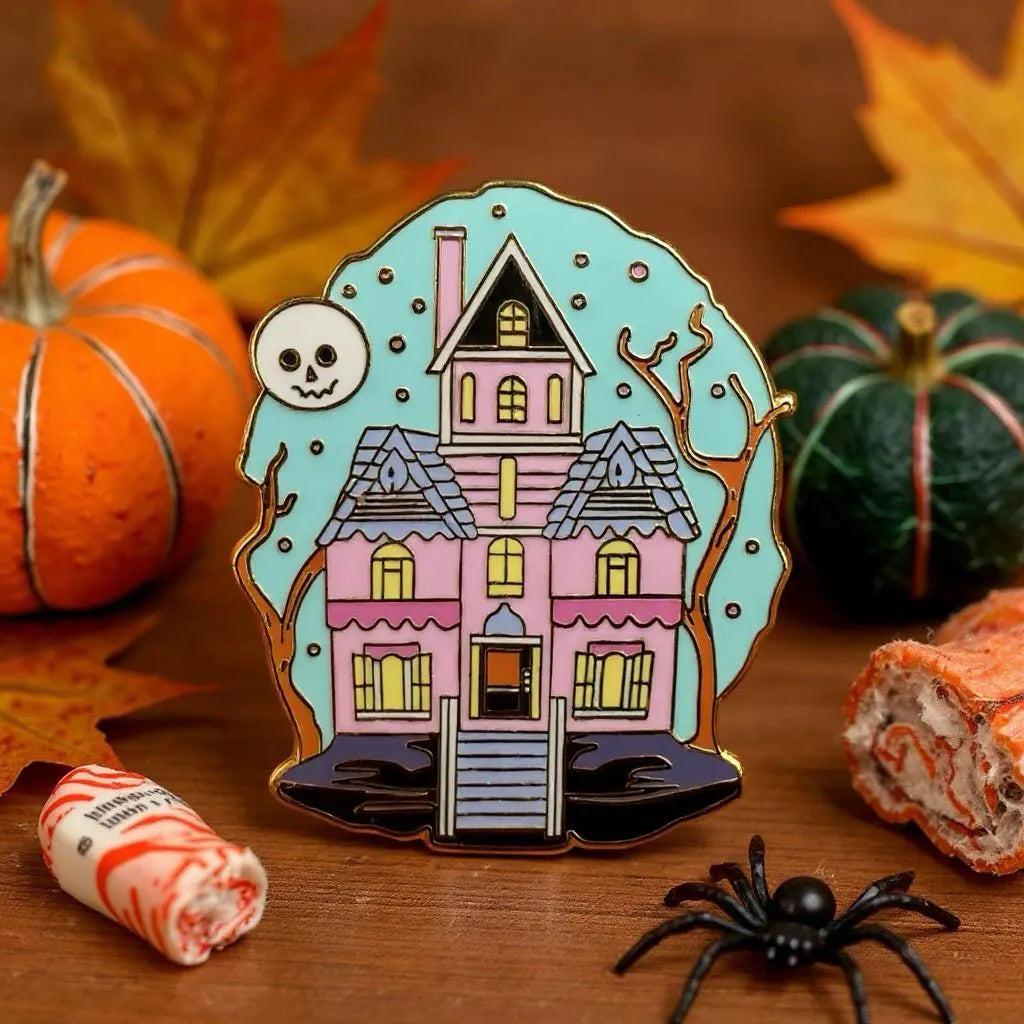 Spooky Hollow, witchy enamel pin