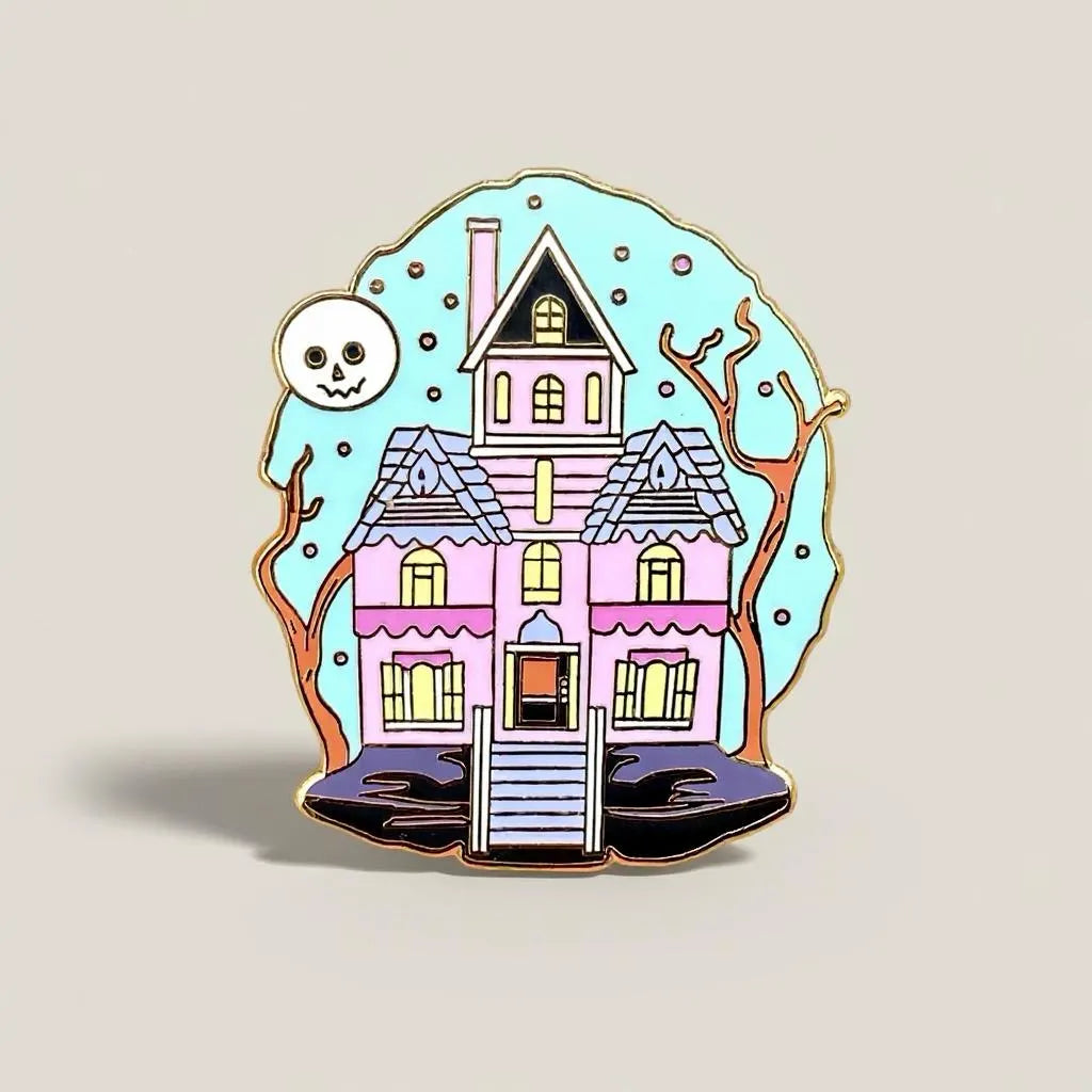 Spooky Hollow, witchy enamel pin