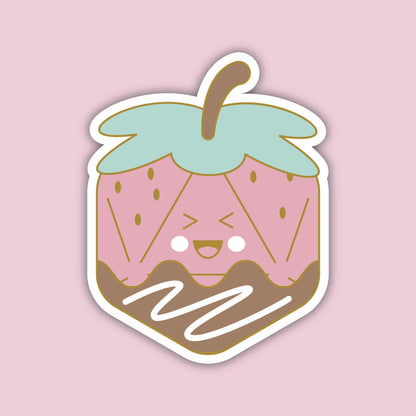 Strawberry Dice, D&D enamel pin