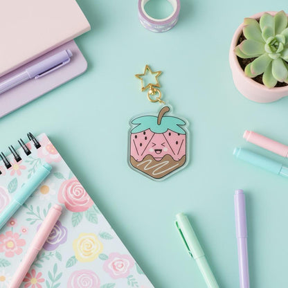 Strawberry Dice, D&D enamel pin