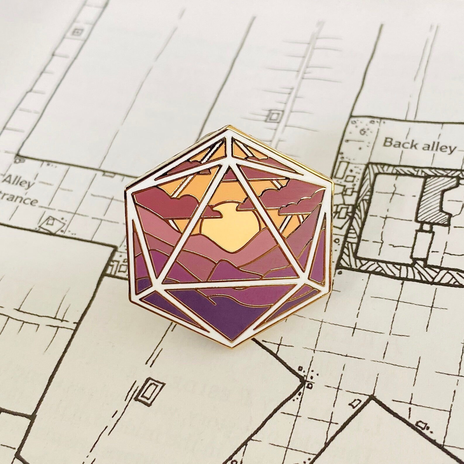 Sunset Portal, D&D enamel pin