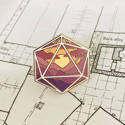 Sunset Portal, D&D enamel pin