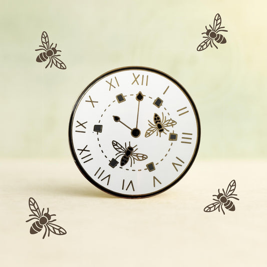 The Wasp Factory Clock, literary enamel pin