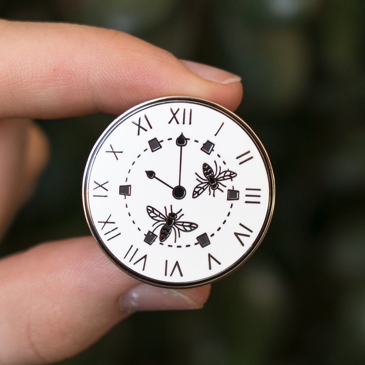 The Wasp Factory Clock, literary enamel pin