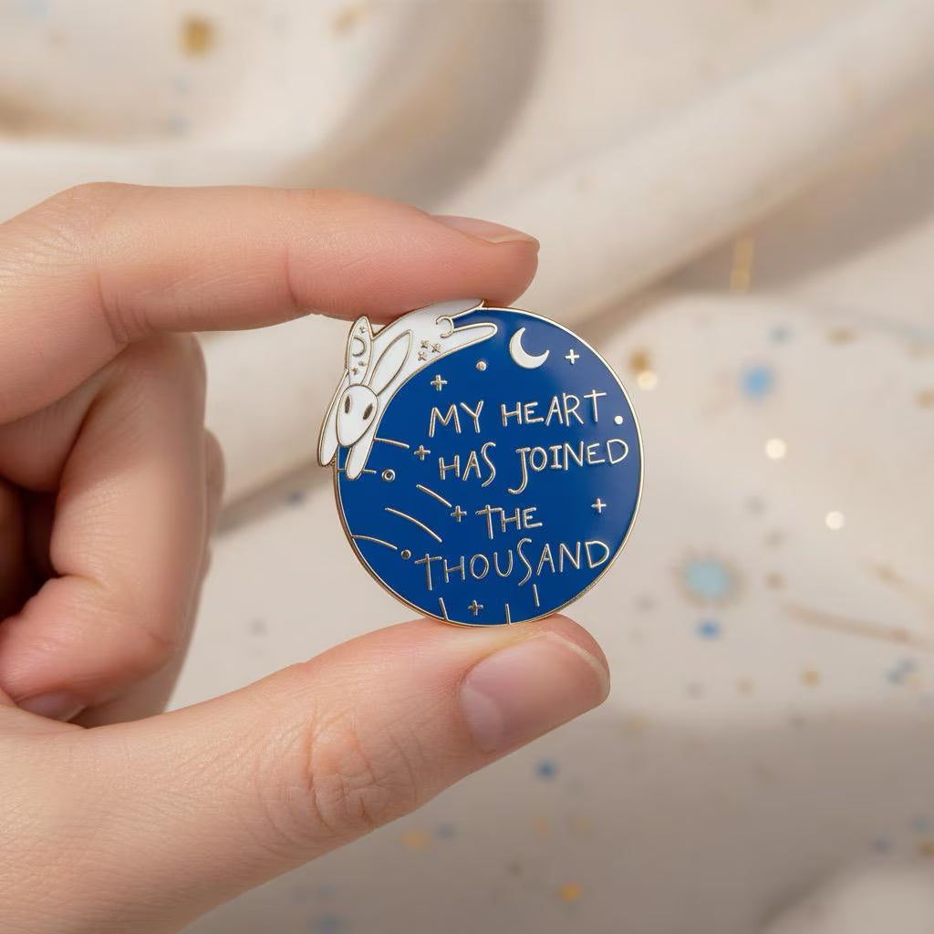 Joined the Thousand, literary enamel pin