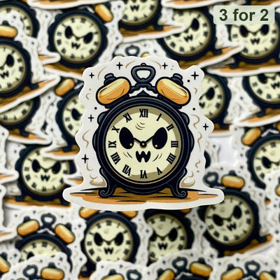 Tick-Tock Terror Sticker