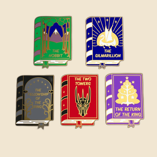 Titles of Middle Earth: Set of 5 Books on cream background