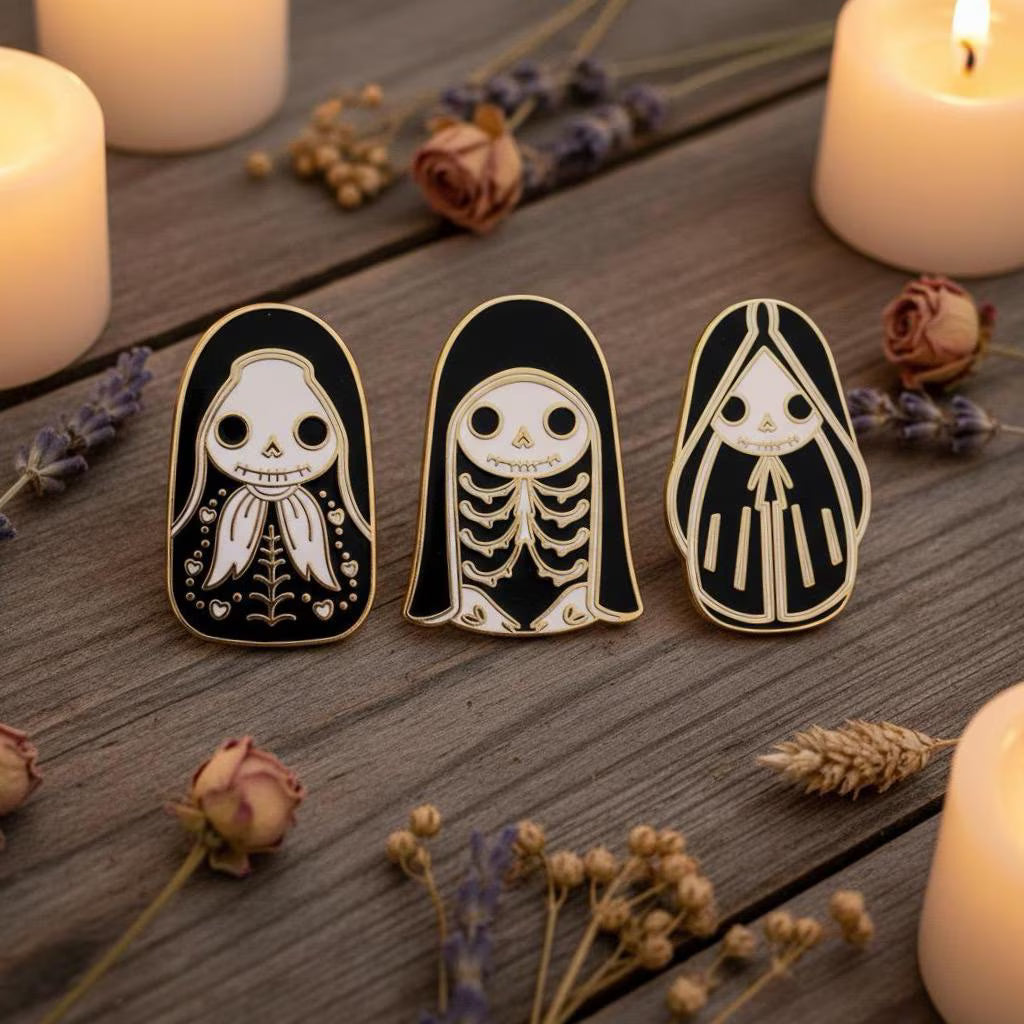 Triple Goddess Pack, witchy enamel pin