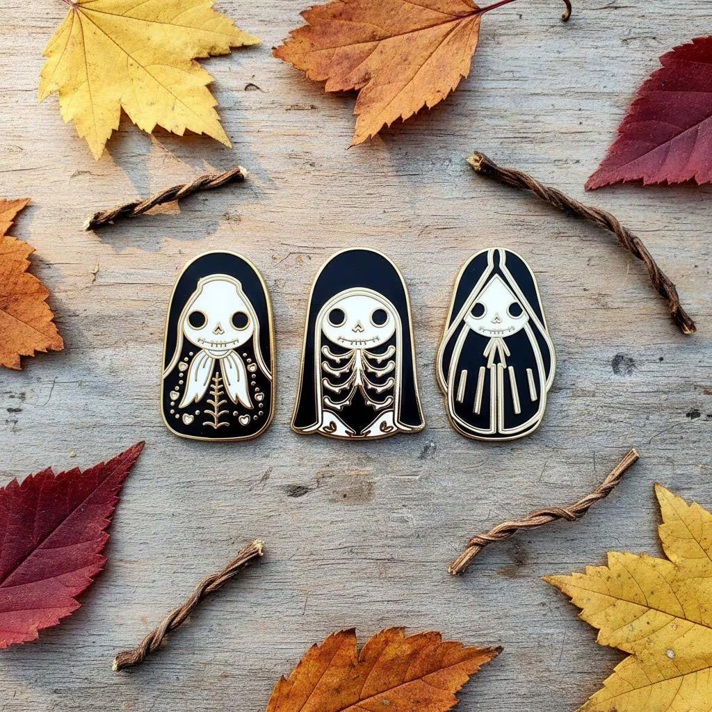 Triple Goddess Pack, witchy enamel pin