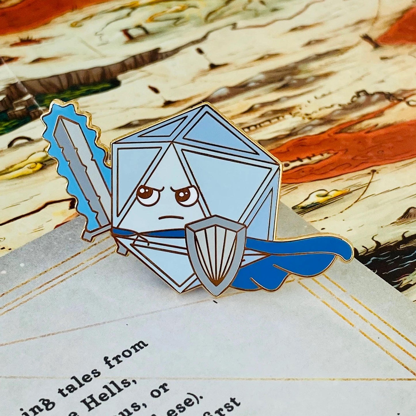 Vanguard Defender D20, D&D enamel pin