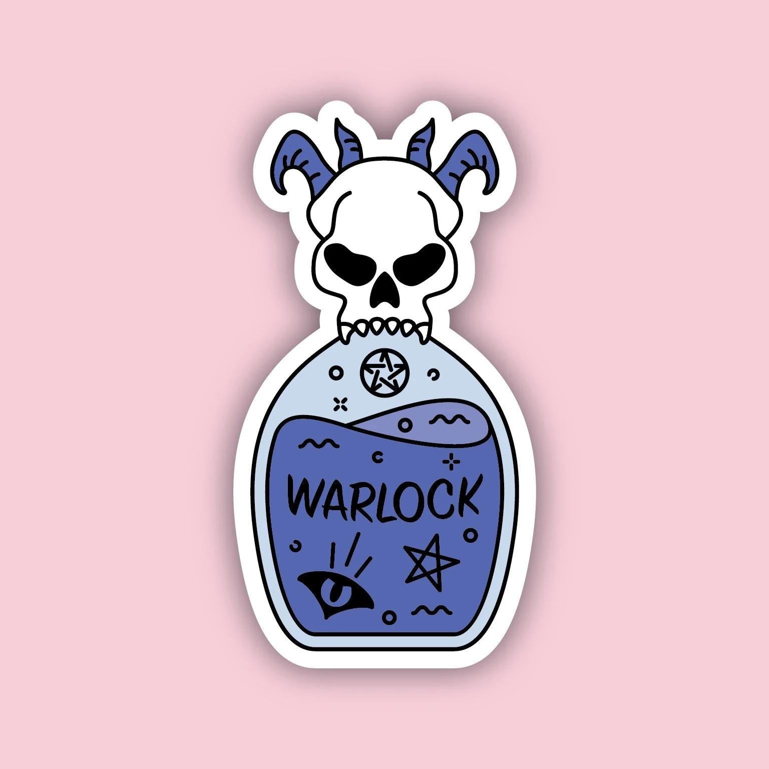 Warlock Vessel Sticker, D&D sticker