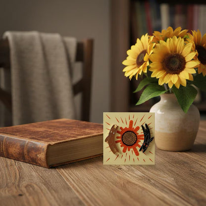 Inlé & El-Ahrairah, literary enamel pin