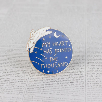 Joined the Thousand, literary enamel pin