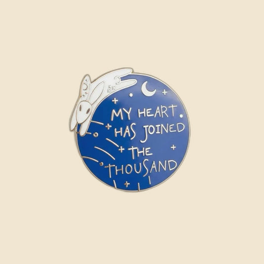 Watership Down: My heart has joined the Thousand on cream background