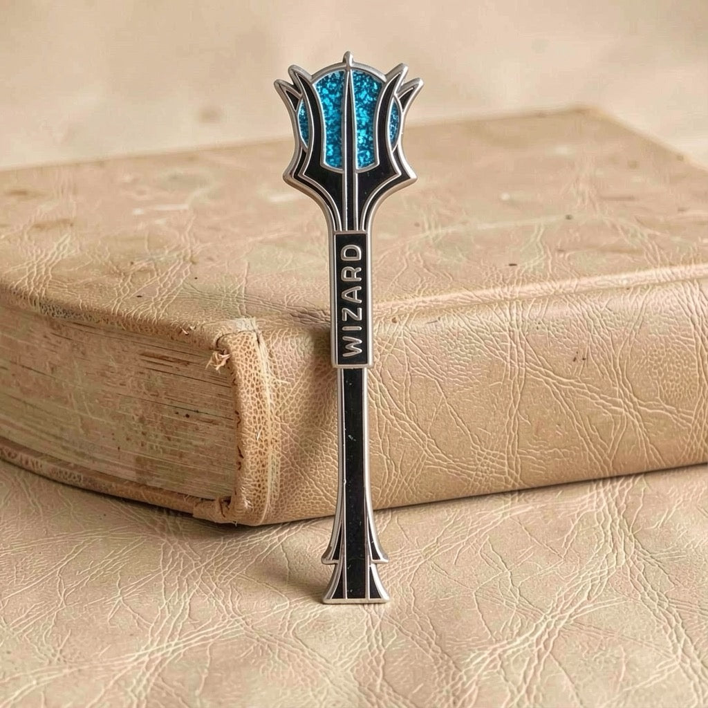Wizard Staff, D&D enamel pin