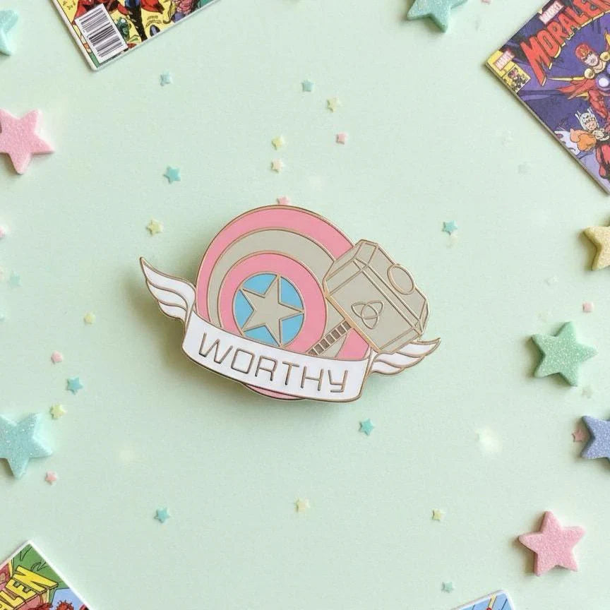 Testament of Worthiness, Marvel enamel pin