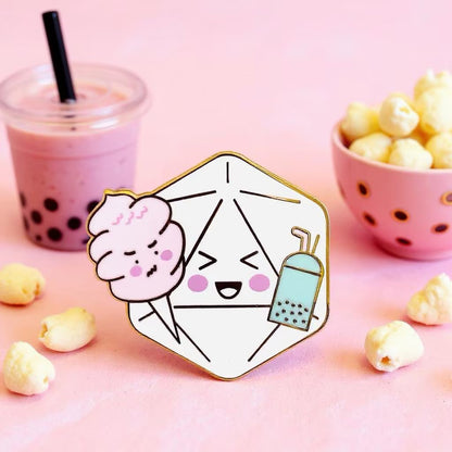 Yum Dice, D&D enamel pin
