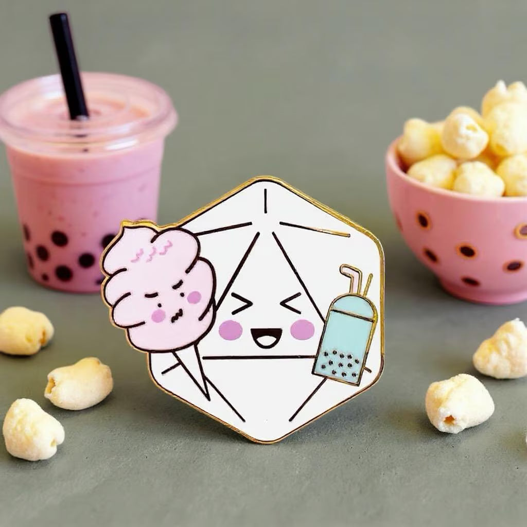 Yum Dice, D&D enamel pin